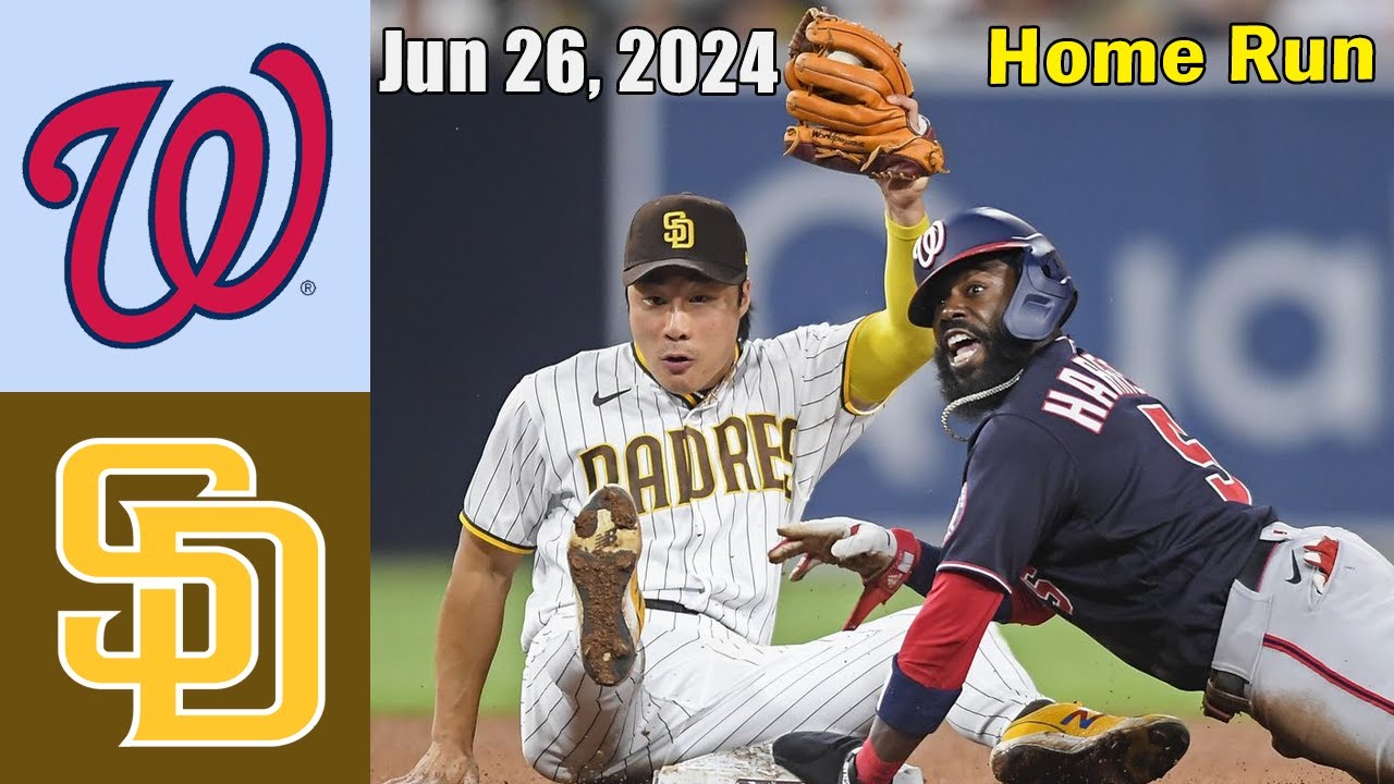 Washington Nationals vs San Diego Padres Jun 26, 2024 Game Highlights | MLB Highlights | Season 2024