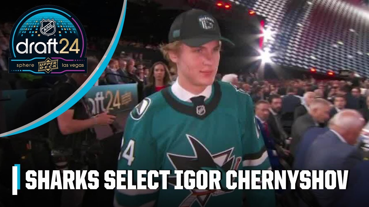 The San Jose Sharks select Igor Chernyshov with the No. 33 pick 🙌 | 2024 NHL Draft