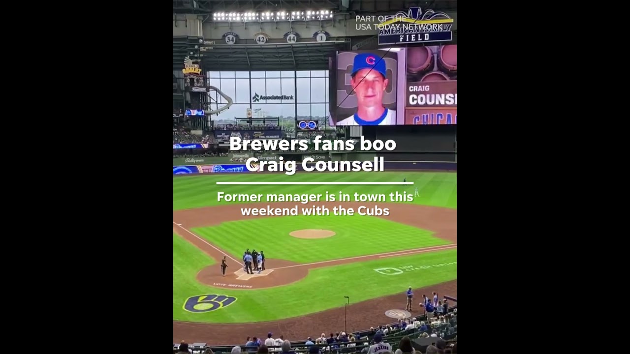 Brewers fans boo Cubs manager Craig Counsell in return to Milwaukee