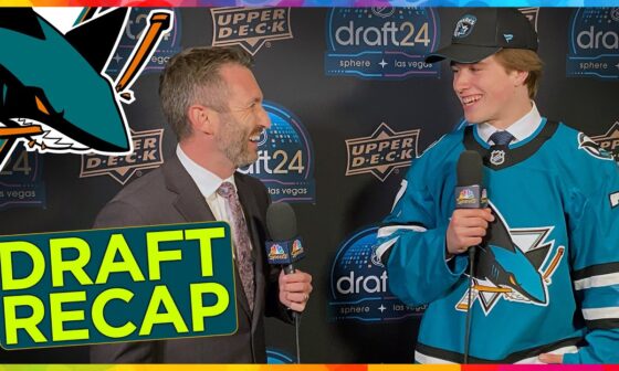 San Jose Sharks RECAP: 2024 NHL Draft from Las Vegas