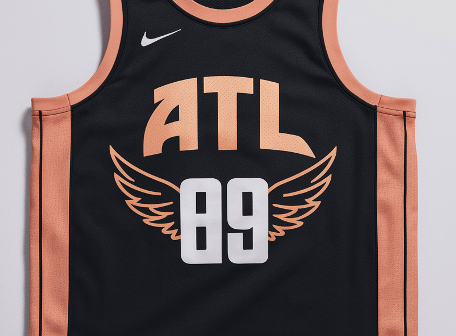 I made an Atlanta Hawks rebrand jersey concept based off what I would want as a fan. Wanted to use a peach color scheme and incorporate some hawk symbolism. Let me know what you all think...