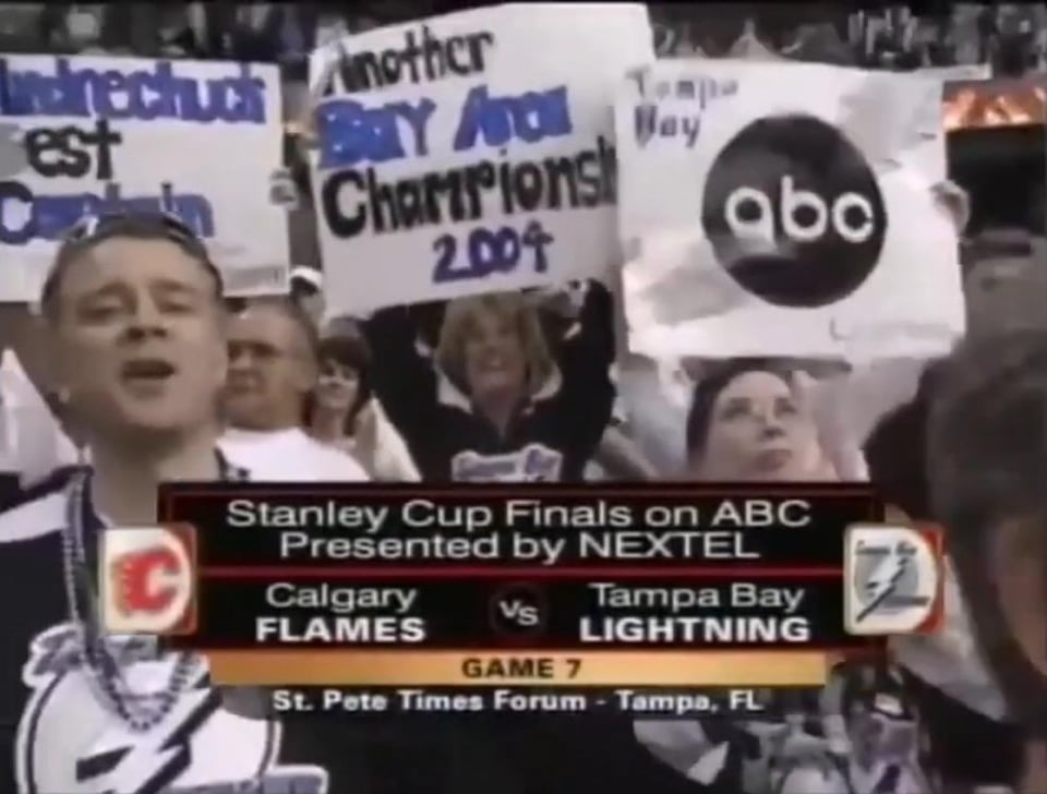 On June 7, 2004, ABC broadcast Game 7 of the Stanley Cup Final between the Lightning (Florida) and the Flames (Alberta). 20 years and one day later, ABC will broadcast Game 1 of the SC Final between the Panthers (Florida) and the Oilers (Alberta).