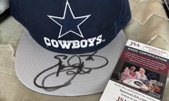 Got the Emmitt Smith hat authenticated today… such a nice piece