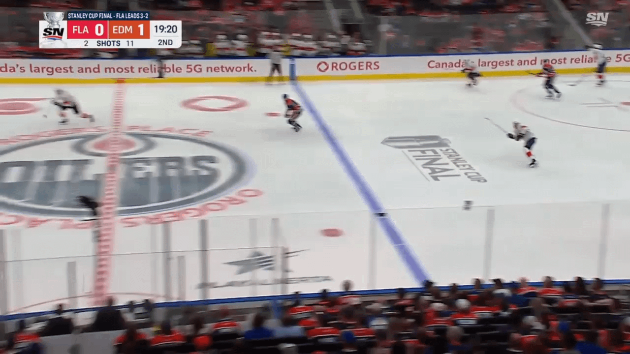 [FLA 0-(2) EDM] Janmark finds Henrique on the 2-on-1 to double the lead early in the second