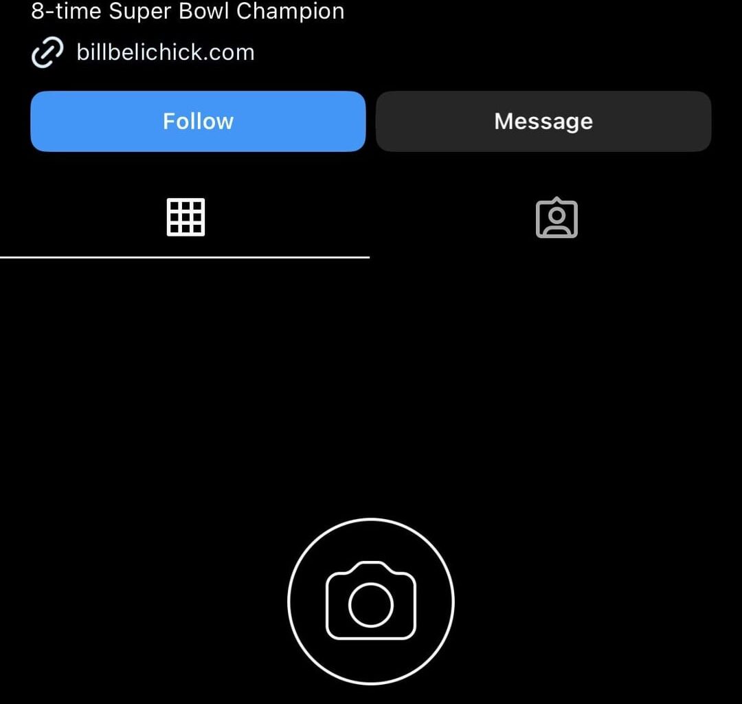 Coach Bill Belichick has a brand new personal social media account (@viii_rings on Instagram) [with evidence]