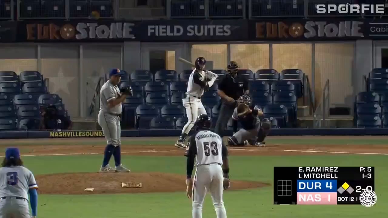 GARRETT MITCHELL INSIDE THE PARK HOME RUN IN NASHVILLE