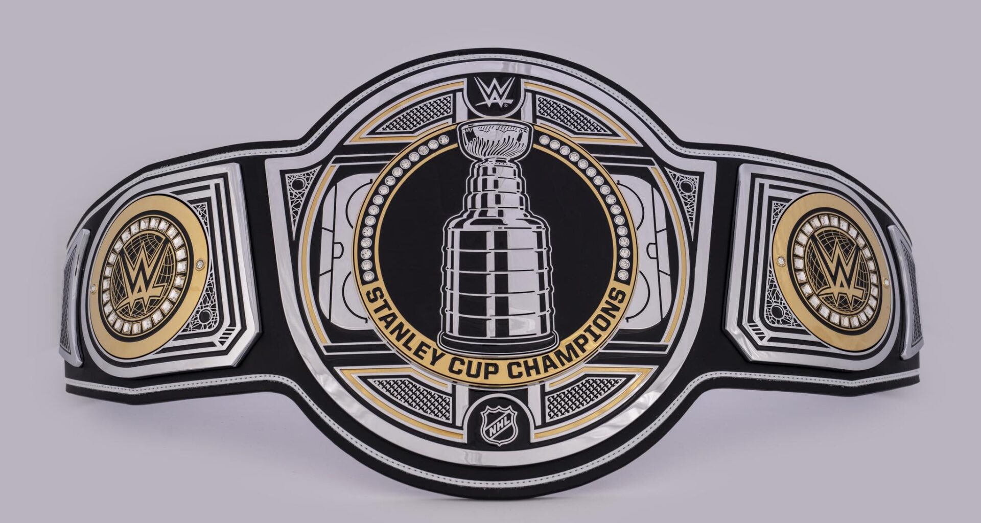 NHL and WWE announce the winners of the Stanley Cup will also receive this championship belt, will be released for public after Finals conclude.