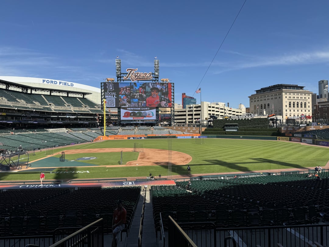 Spent the Day in Detroit watching my first Nationals game. Wonderful experience.