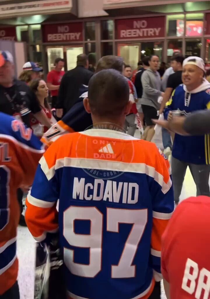 Oilers fan gets aggressive after Game 2 loss to Florida