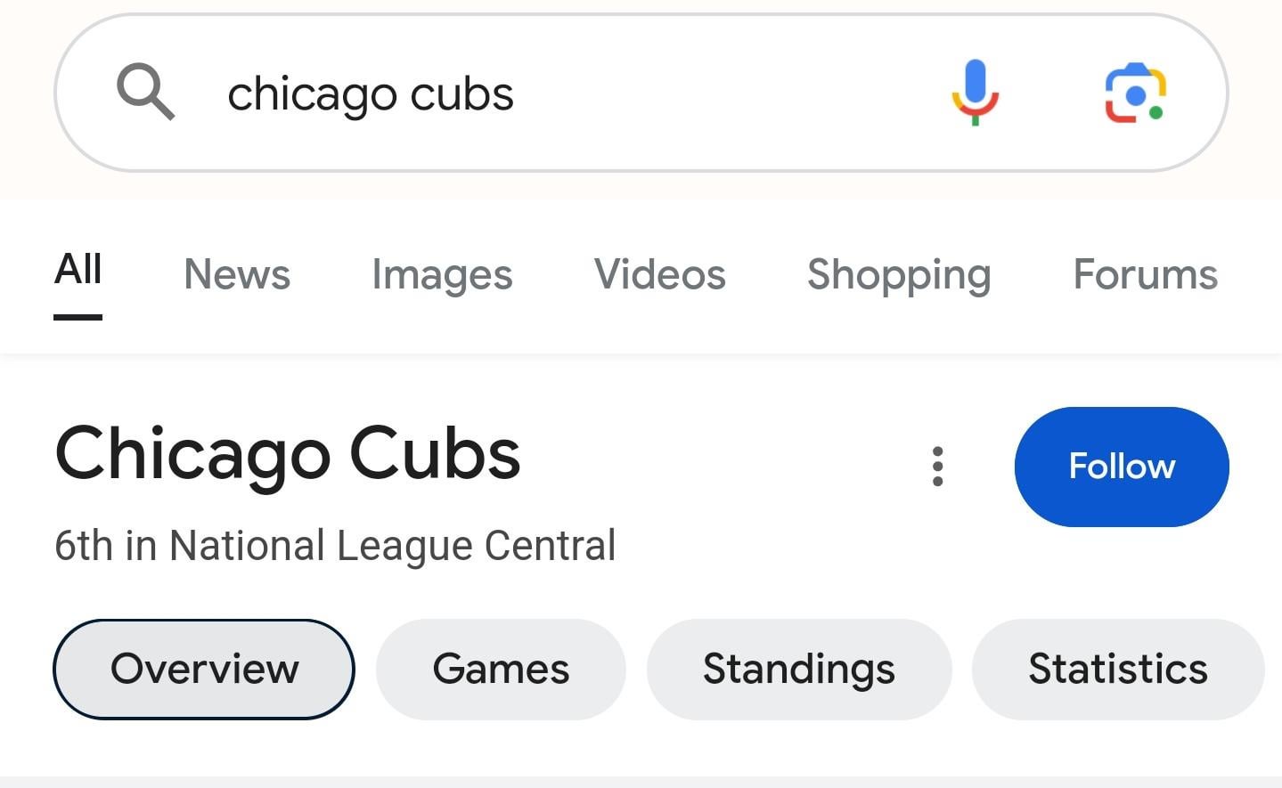 The folks at Google seem to be having a bit of fun at the expense of the Cubs