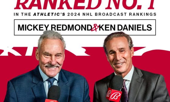 Detroit Red Wings broadcast duo Mickey Redmond and Ken Daniels ranked best by The Athletic