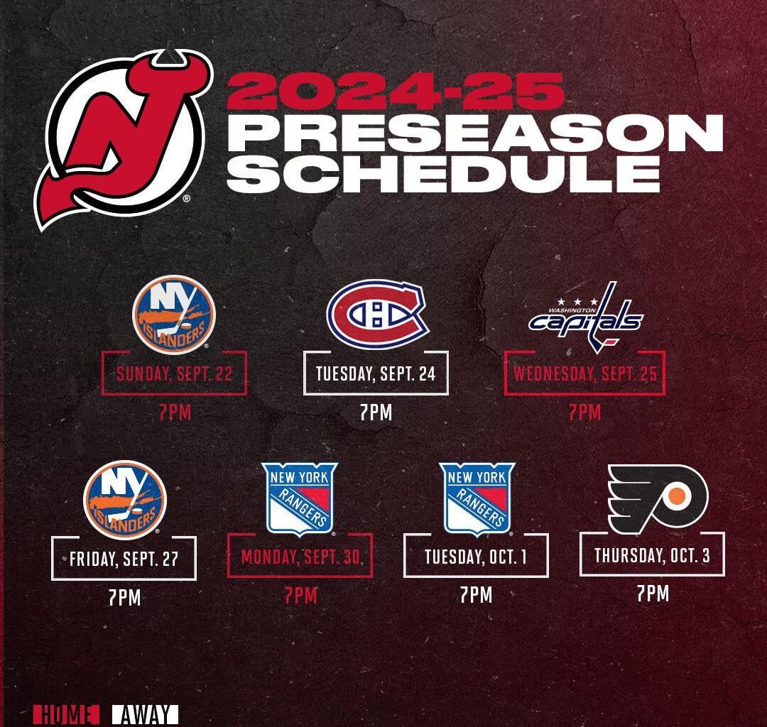 Devils set to play B2B2B with their final preseason game in Philly and season openers in Prague.