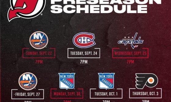 Devils set to play B2B2B with their final preseason game in Philly and season openers in Prague.