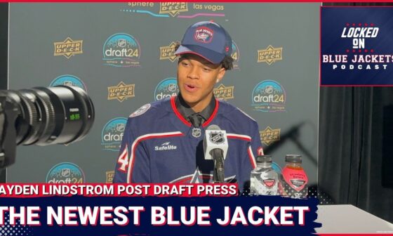 Cayden Lindstrom Post NHL Draft Media Availability | Columbus Blue Jackets