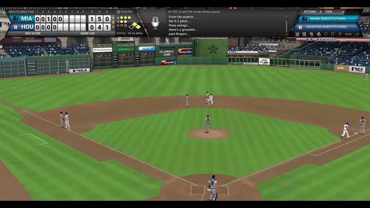 OOTP 25: Miami Marlins vs Houston Astros (Game #2)