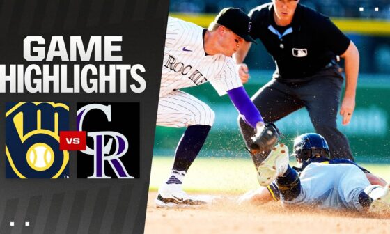 Rockies vs. Brewers Game Highlights (7/3/24) | MLB Highlights