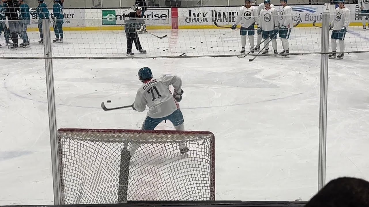 Macklin Celebrini #71 @ 2024 San Jose Sharks Development Camp Day 2