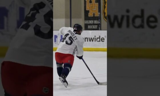 ATTENTION CAMPERS: Skate is in session! 🏒 | Blue Jackets Dev Camp Day 1 #shorts #cbj #nhl #sports