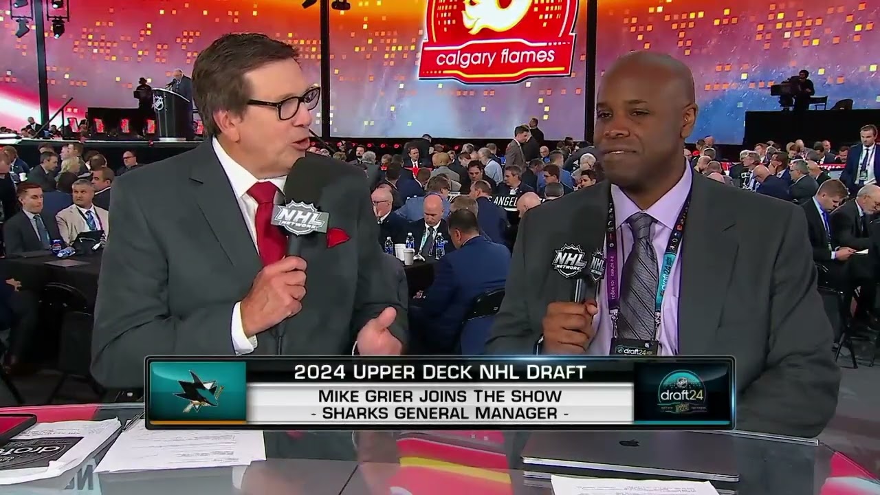 Mike Grier talks Sharks 2024 Draft class and Macklin Celebrini