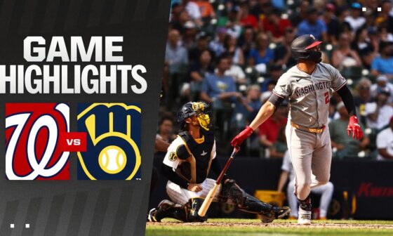 Nationals vs. Brewers Game Highlights (7/13/24) | MLB Highlights