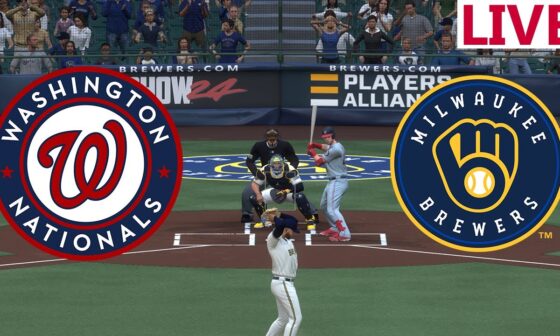 🔴LIVE 🔴  Washington nationals VS Milwaukee Brewers / July 14/ MLB the show 2024