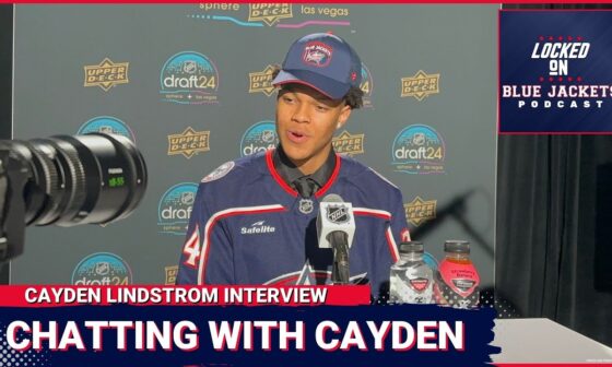 Talking To The Newest Columbus Blue Jacket: Cayden Lindstrom