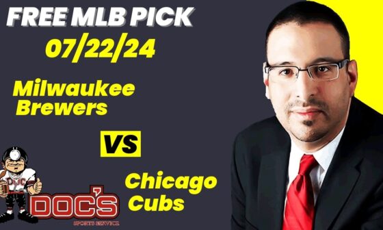 MLB Picks and Predictions - Milwaukee Brewers vs Chicago Cubs, 7/22/24 Free Best Bets & Odds