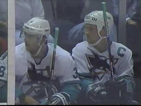 1995-96 NHL San Jose Sharks vs Vancouver Canucks