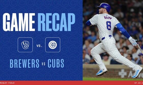 Game Highlights: Cubs Win Game One vs. Milwaukee  | 7/22/24