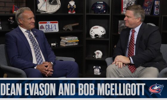 Dean Evason sits down with Bob McElligott for his first interview as head coach of the CBJ!