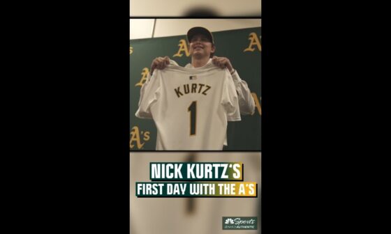 Nick Kurtz's first day with the A's | NBC Sports California