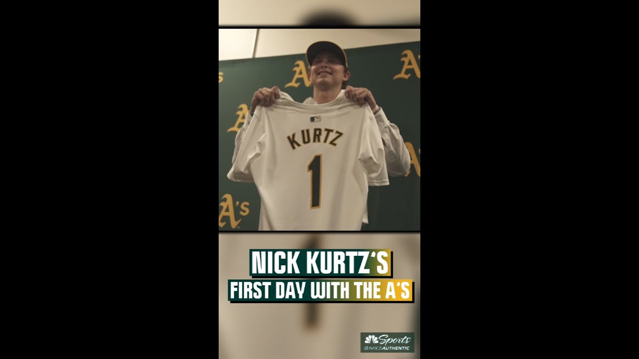 Nick Kurtz's first day with the A's | NBC Sports California