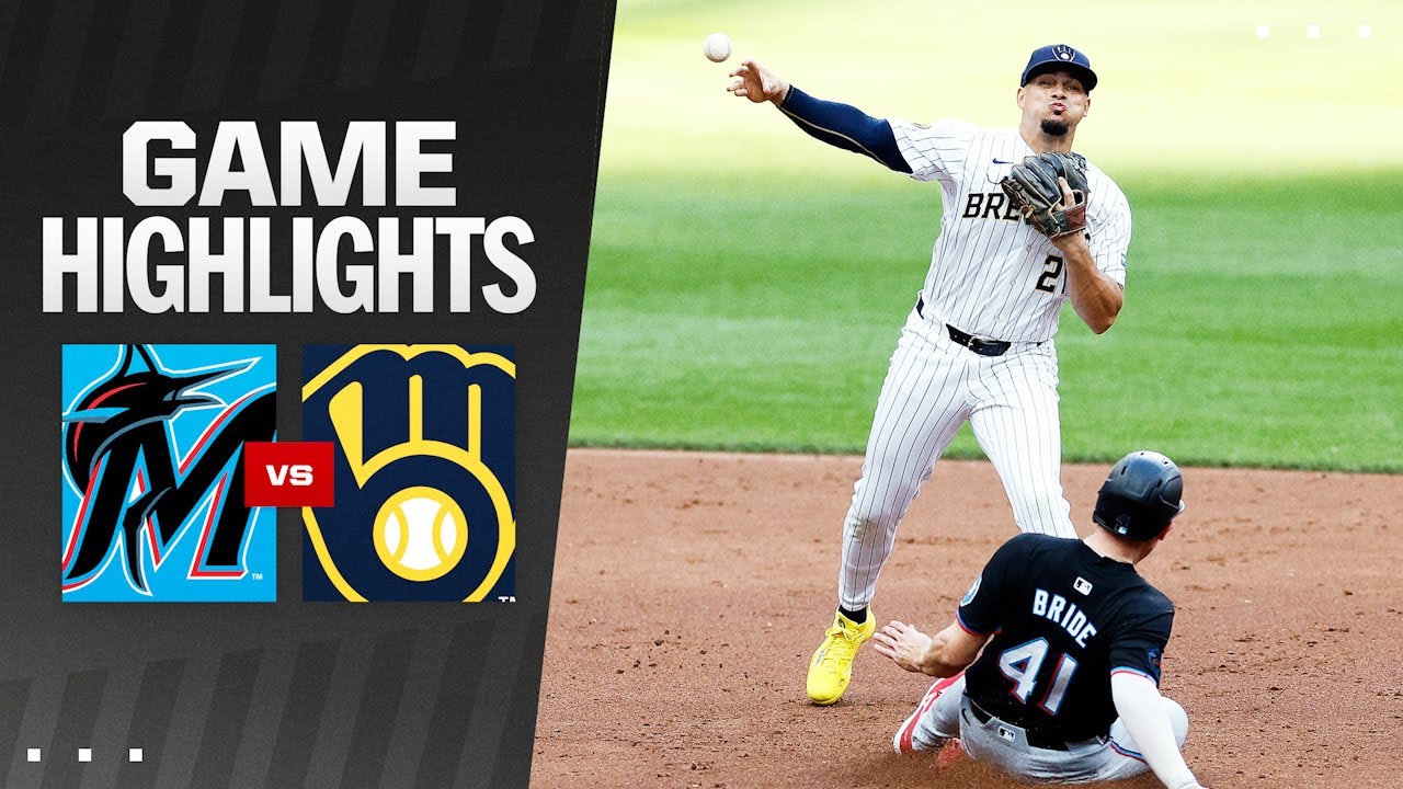 Marlins vs. Brewers Game Highlights (7/27/24) | MLB Highlights