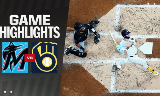 Marlins vs. Brewers Game Highlights (7/28/24) | MLB Highlights