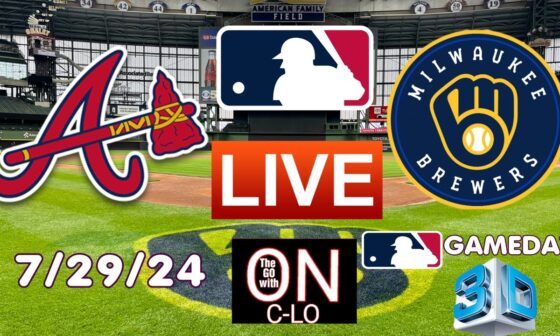 🔴Atlanta Braves Vs.Milwaukee Brewers. Live MLB Baseball. Live Play-by-play, 3D Presentation & More!