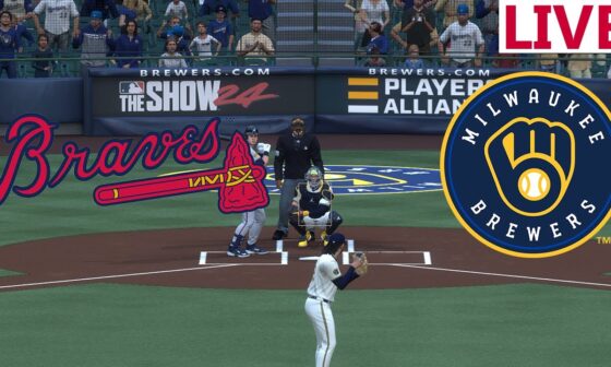 🔴LIVE Baseball🔴  Atlanta Braves VS Milwaukee Brewers / July 30/ MLB Envivo/ MLB the show 2024