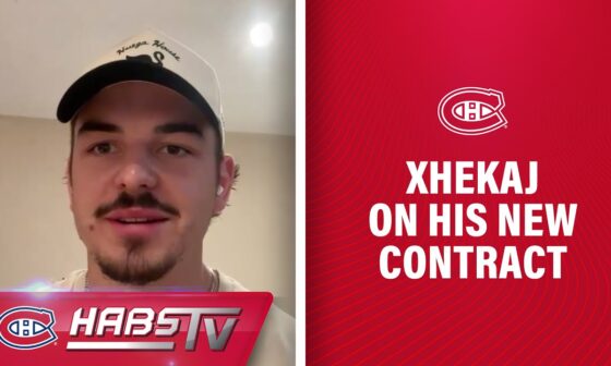 Arber Xhekaj on his new 2-year contract with the Canadiens | FULL PRESS CONFERENCE