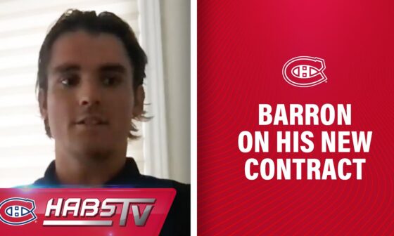 Justin Barron on his new 2-year contract with the Canadiens | FULL PRESS CONFERENCE