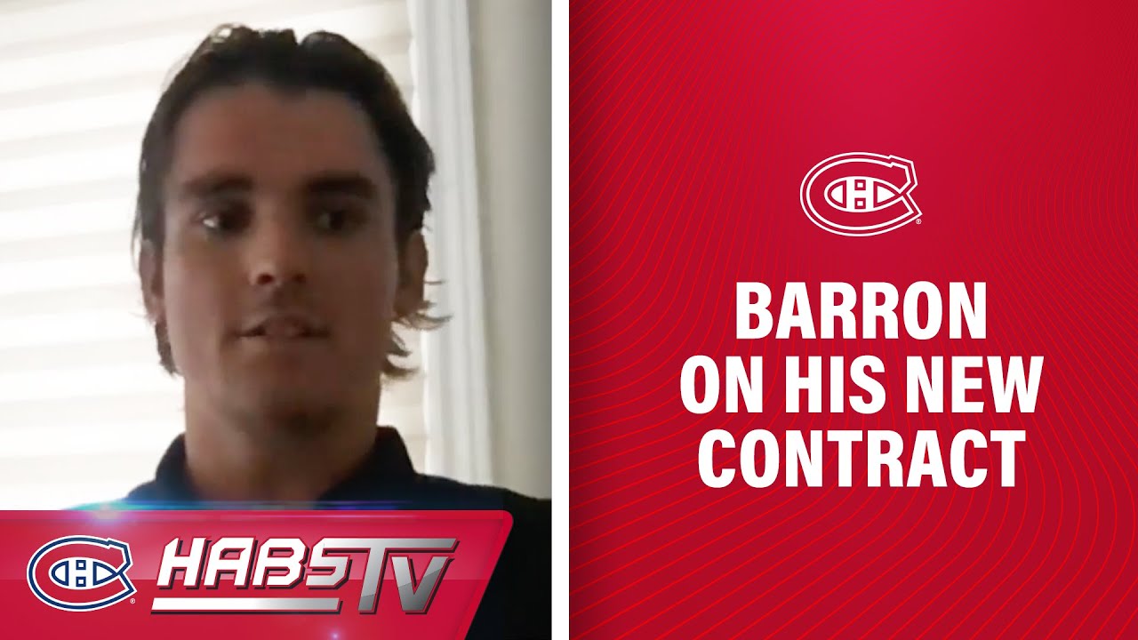 Justin Barron on his new 2-year contract with the Canadiens | FULL PRESS CONFERENCE