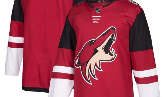 50% off Arizona Coyotes adidas Home Authentic Blank Jerseys at NHLshop