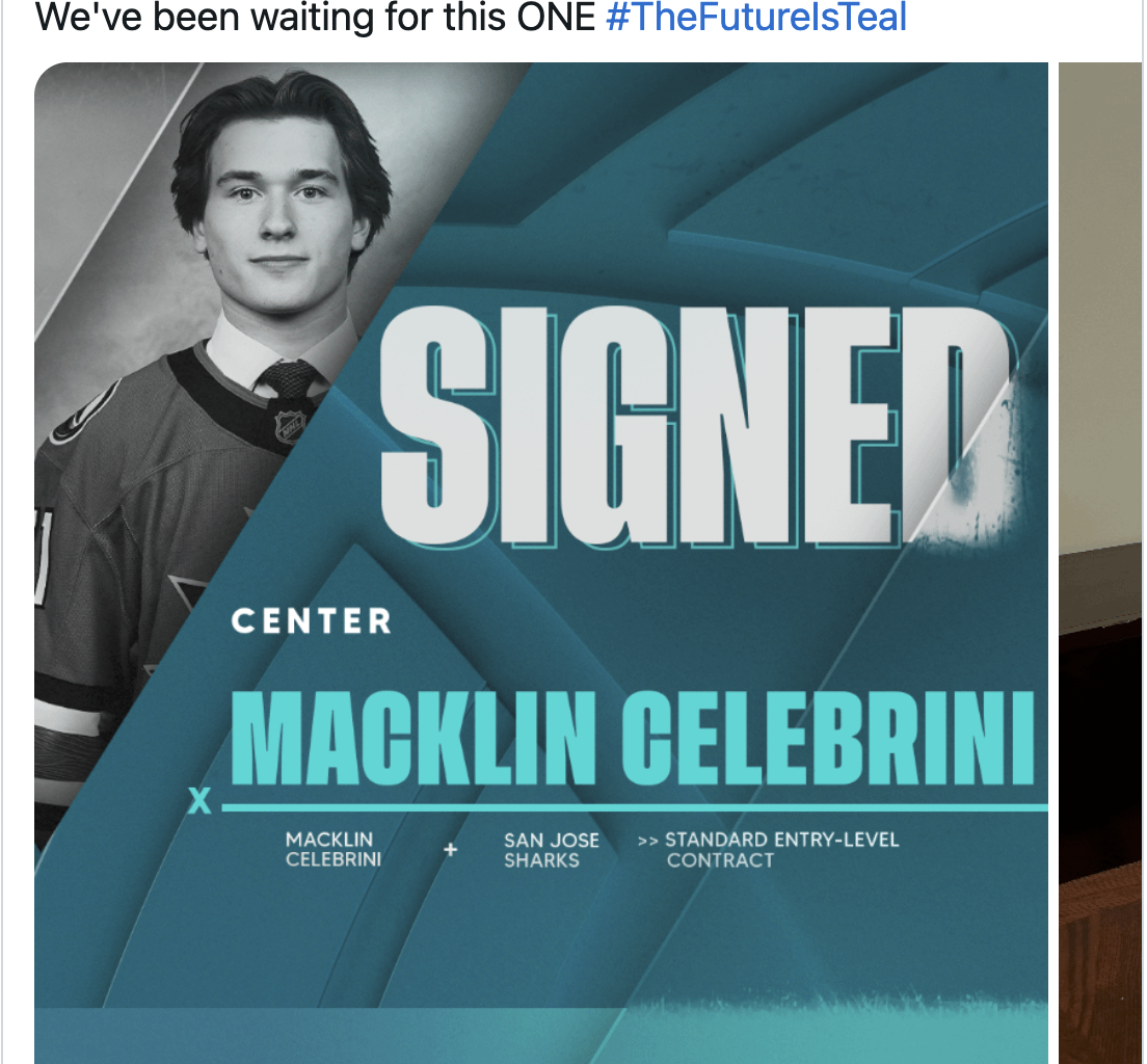 Celebrini playing in the NHL next year vs going back to college!