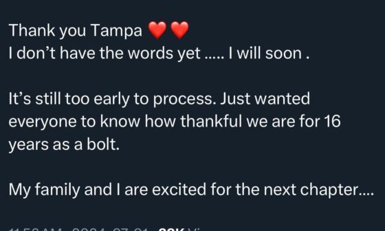 Stamkos thanks Tampa