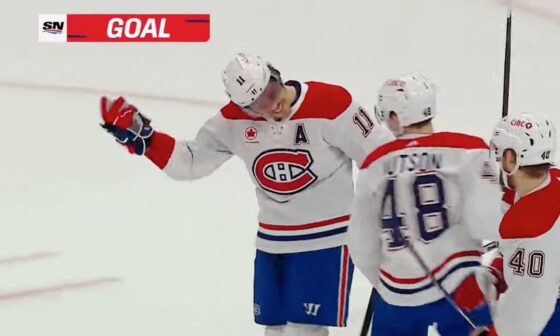 One of my favourite moments from the past Habs season: it was Lane Hutson’s first career NHL game, and even though Brendan Gallagher scored a goal, he told Lane to go ahead of him for the skate-by glove taps from the Habs bench after his first career NHL assist