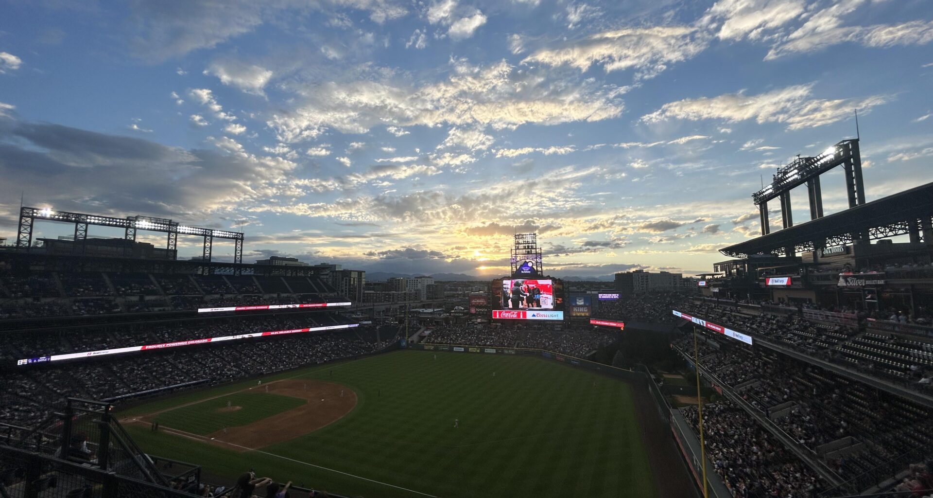 Checking in from Coors Field