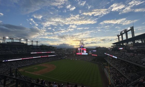 Checking in from Coors Field