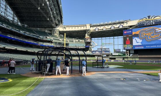 Good view of some batting practice today