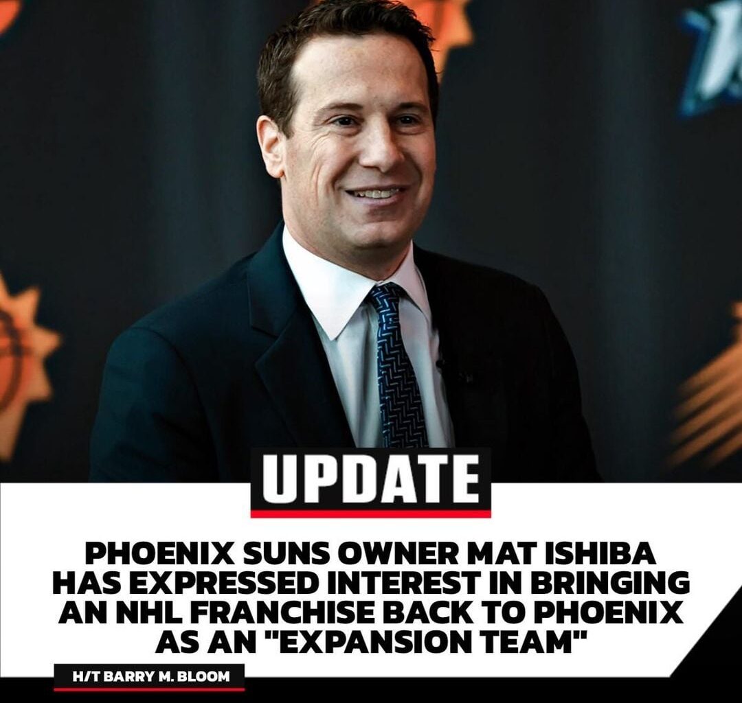 Mat Ishbia has finally stepped up for bringing the Arizona/Phoenix Coyotes back to the NHL after Alex Meruelo's departure, as many hoped.