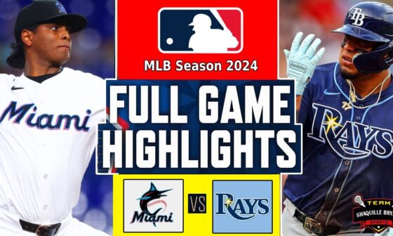 Miami Marlins vs Tampa Bay Rays Highlights [FULL GAME] (7/30/24) | MLB Highlights 2024