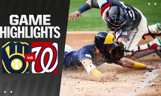 Brewers vs. Nationals Game Highlights (8/2/24) | MLB Highlights