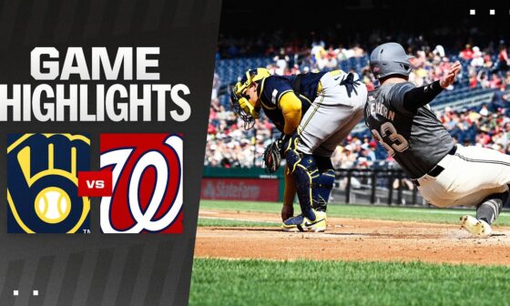 Brewers vs. Nationals Game Highlights (8/3/24) | MLB Highlights